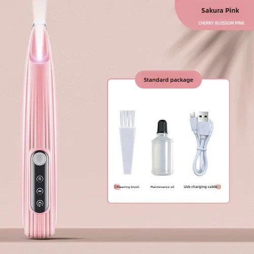 Máquina de Tosa Profissional para Cães e Luz LED Display LCD Lâmina de 18mm para Aparar Patas Baixo Ruído Aparador de Pelos de Pet sem Fio