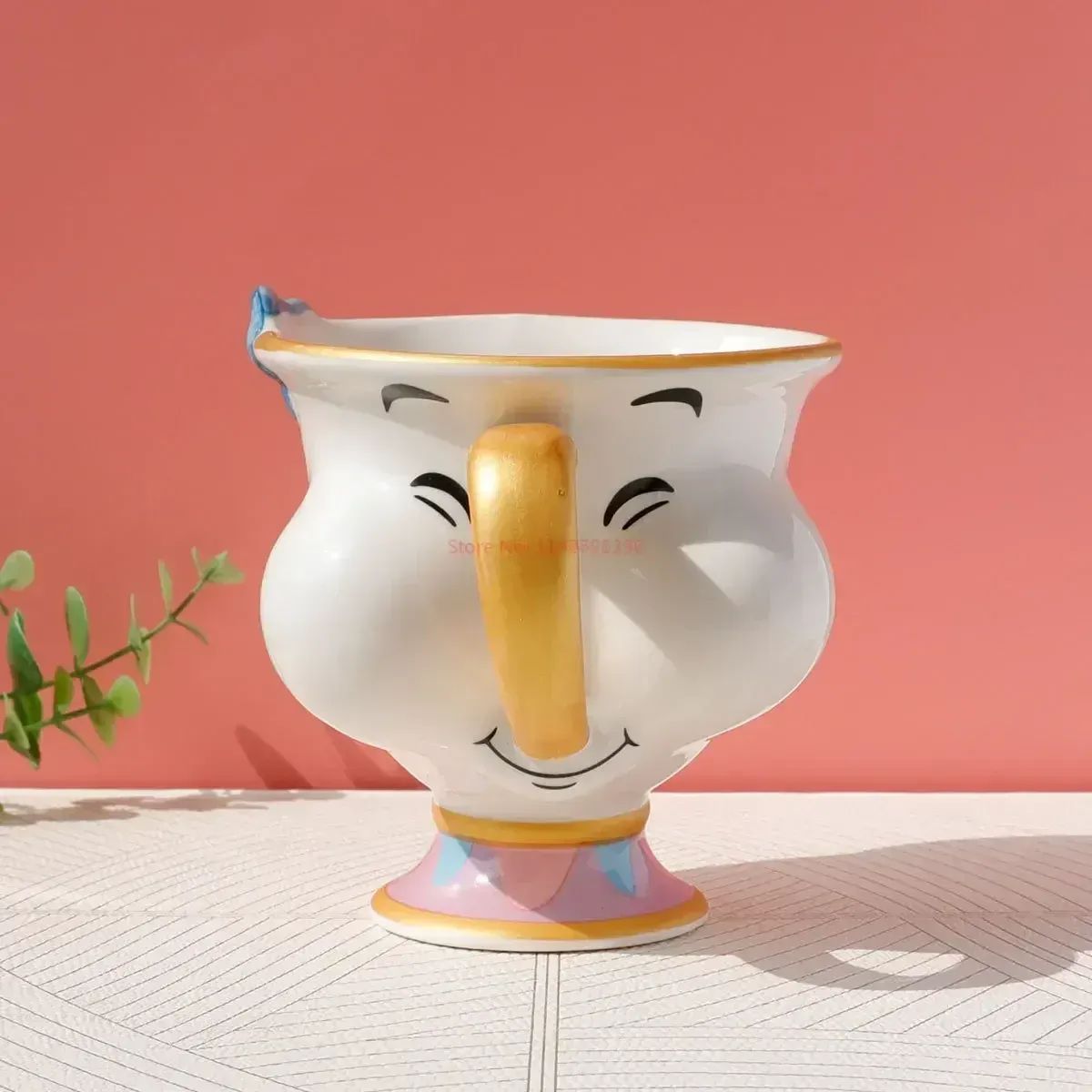 Bule da Disney Fofo Desenho Animado A Bela e a Fera Bules Caneca Sra. Potts Xícara Chip Bules Conjunto de Chá Dropshipping