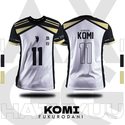 2025 new Haikyuu Fukurdani cartoon anime cosplay men's sweater summer short sleeved T-shirt top 2024 new fashion women's T-shirt