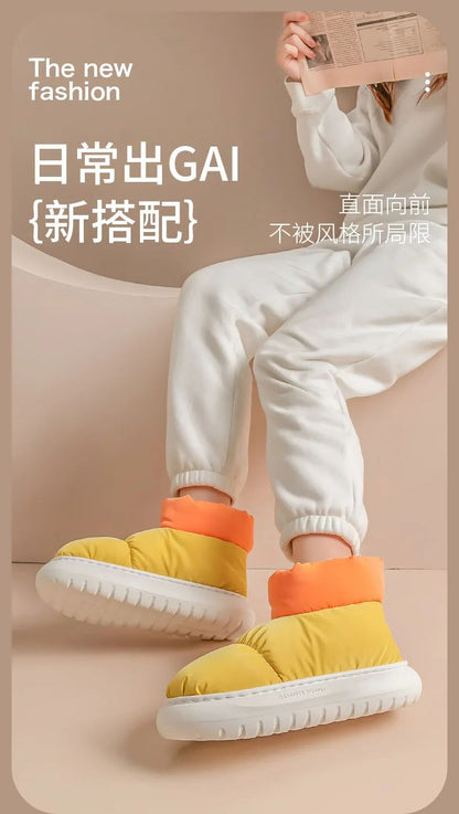 Winter Women's Boots  Waterproof Platform Cotton Shoes Snow Boots Plush Warm Indoor New Comfortable Anti Slip Ankle Boots