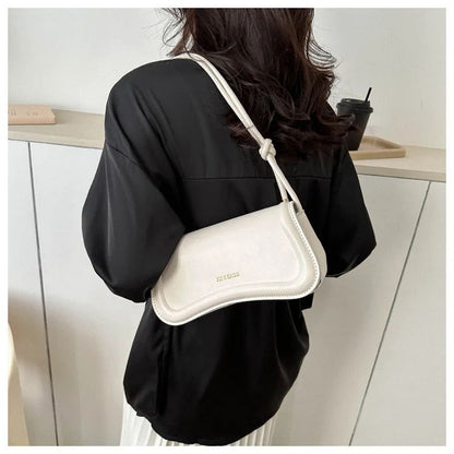 Ladies Shoulder Crossbody Bags PU Leather Women Underarm Bags Solid Color Small Top-handle Bags Purse Female Daily Handbags