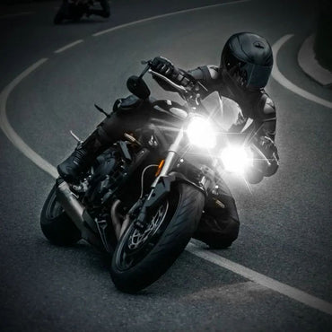 1/4Pcs Motorcycles Headlight Working Spot Light 6 LED Auxiliary Motorcycles Headlight Motorbike Fog Lamp Scooter Modified Bulbs
