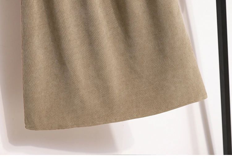 Women's New Style High-Waist Plus Size Skirts Elastic Waist Solid Wrap Buttocks Autumn Winter 2025 Versatile Straight Leg Skirt