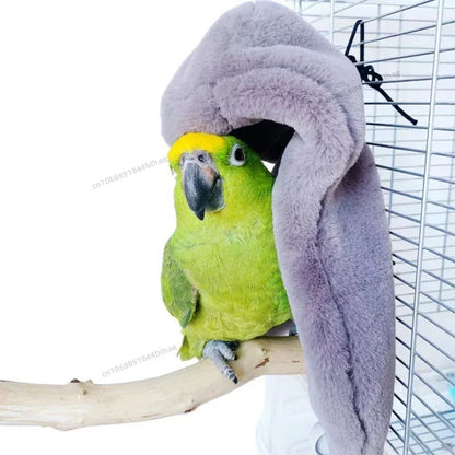 Rede de Pássaros de Pelúcia Macia, Inverno, À Prova de Vento, Gaiola de Pássaros, Cama Suspensa para Papagaios, Caverna de Periquitos, Tenda Esconderijo, Suprimentos para Pássaros de Estimação