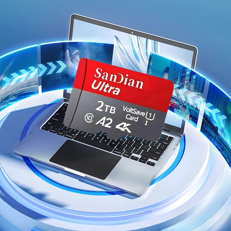 Brand-New SD Cards 2TB Flash Memory Card 128GB High-Speed Micro TF Card 512TB Class10 Mini Memory Card for Phones/PC/Cameras