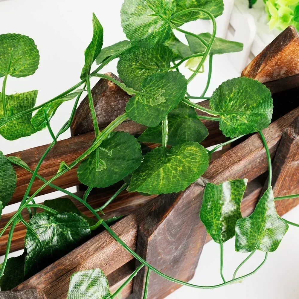 Artificial Green Ivy Leaf Rattan Creeper Leaves Vine Hanging Garland DIY Fake Fl