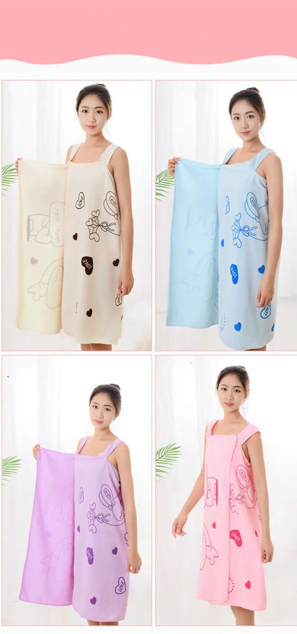 Wonderlife Women Quick Dry Magic Bathing Towel Spa Bathrobes Wash Clothing Sexy Wearable Microfiber Beach Towels Bathrooms Towel