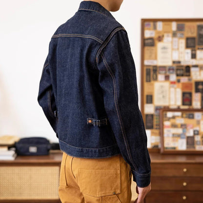 Red Tornado 11MJ Selvedge Denim Jacket Men's Rugged Wear Unlined Western Jean Outerwear