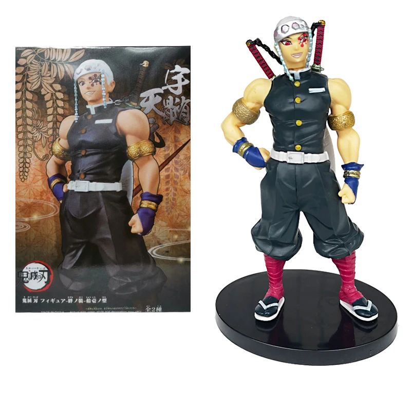 Boneco de Anime Demon Slayer Kimetsu No Yaiba Tanjiro Nezuko Zenitsu Figurine Inosuke Guerreiro Bonecos de Ação Colecionáveis Brinquedo Modelo