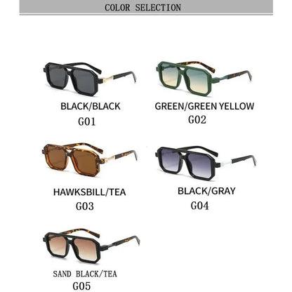 Óculos de Sol Vintage 2025 Proteção Solar Masculinos Quadrados Estilo Retrô Femininos da Moda Gafas De Sol