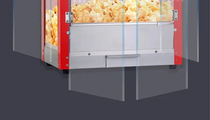 Máquina de Pipoca Elétrica Automática Comercial 220V, Tipo Esférico, para Negócios C