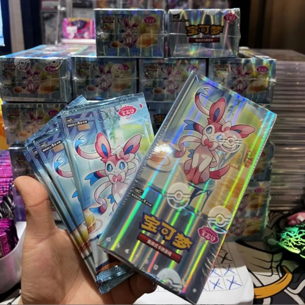 100% Original Pacote de Gemas Pokemon Vol3 Edição Cartas Anime Pokemon PTCG Bolsa de Gemas 2 Cartas Colecionáveis Brinquedo Presente de Aniversário Social