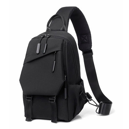 Men Multi-composition Shoulder Crossbody Bag Sports Chest Bag Waterproof Wear-resistant Outdoor Sports Travel