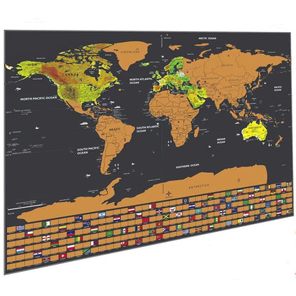 International Erase Scratch Maps - Explore Adventure Maps 58X83 CM - Deluxe Scratch Off Maps Travel Poster Room Office Decor