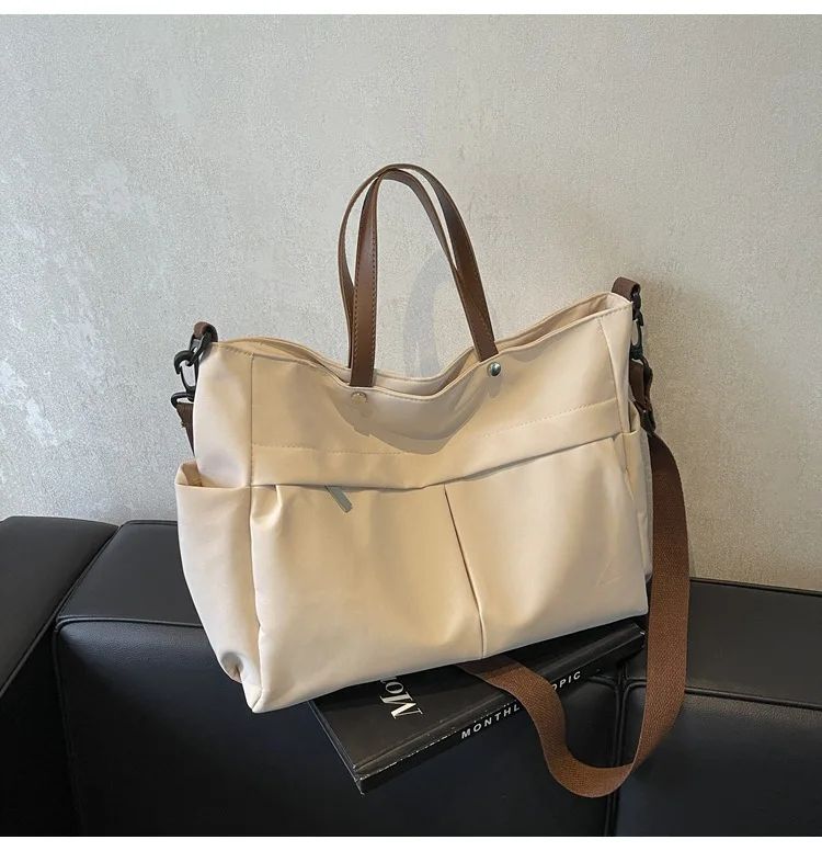 Multi Functional Tote Bag: Durable Nylon Work & Daily Shoulder Purse, Large Capacity Handbag Crossbody Bags for Women Daily Use