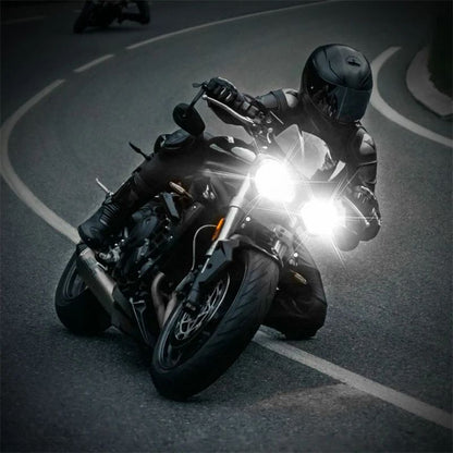 1/4 unidades Farol de motocicleta Luz de trabalho Spot Light 6 LED Auxiliar Farol de motocicleta Lâmpada de neblina de moto Scooter Lâmpadas modificadas