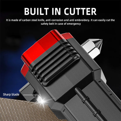 Led Flashlight with Safety Hammer Work Light Emergency Self-Rescue Broken Window Torch USB Rechargeable Tactical Light Lantern