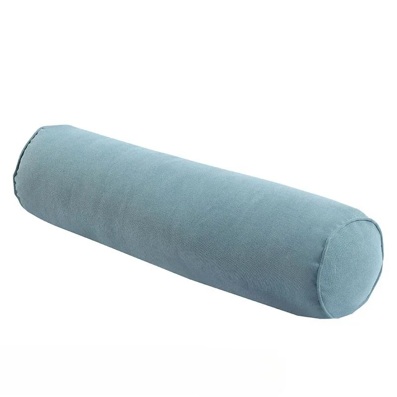1PC Removable Cylindrical Soft Long Pillow Neck Bolster Pillow Roll Headrest Corduroy Comfortable Pillow Case Cushion with Cover