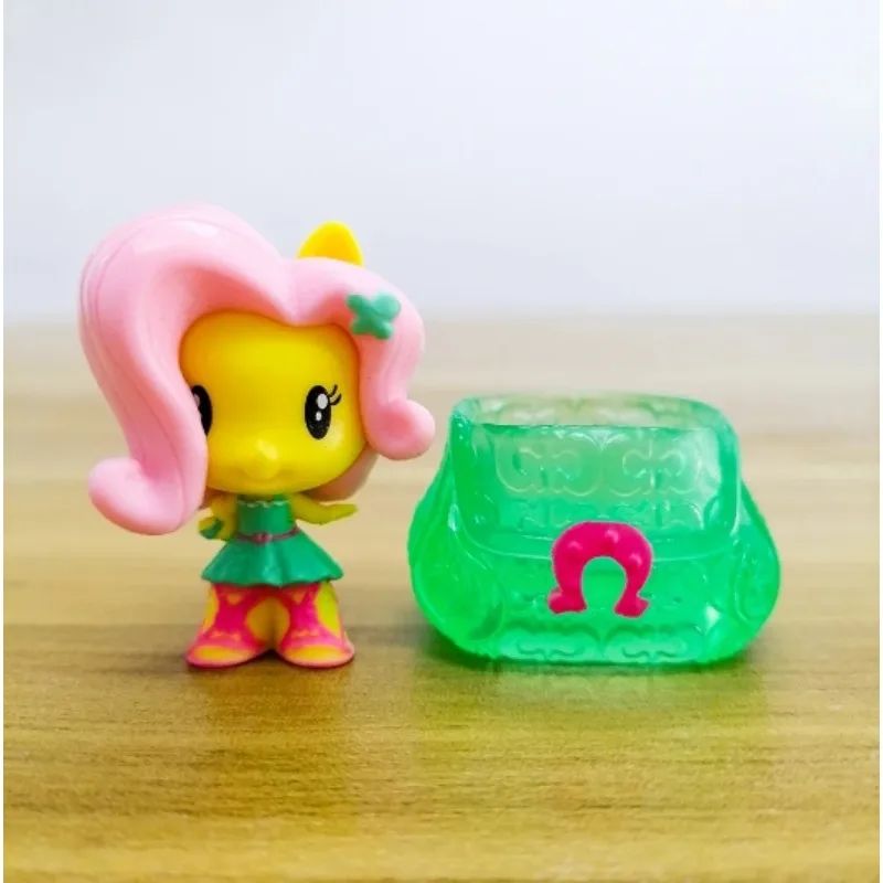 Hasbro Q-Version My Little Pony Twilight Sparkle Pinkie Pie Rainbow Dash Fluttershy Boneco de Ação Presentes Brinquedo Modelo Colecionável