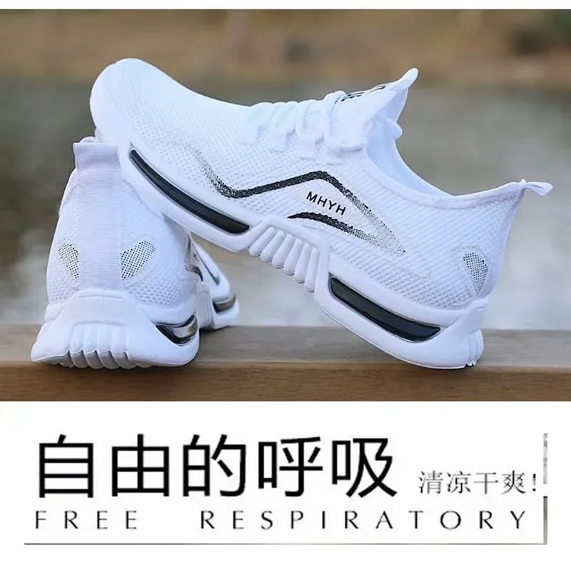 Tênis Masculino Slip-on Fashion Tênis Esportivo Masculino para Corrida Respirável para Academia Treino Caminhada Tênis Antiderrapante para Exercício