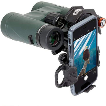 Adaptador universal para smartphone Celestron NexYZ de 3 eixos adequado para telescópios astronômicos, binóculos, microscópios e miras.