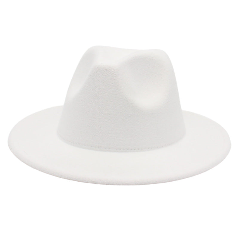 Women Fedora Hat Autumn Winter Luxury Men Top Hats Trendy Formal Wedding Decorate Black Green White Panama Cap Fedoras Gorras