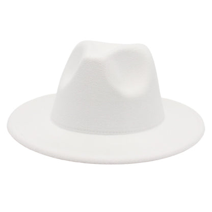 Women Fedora Hat Autumn Winter Luxury Men Top Hats Trendy Formal Wedding Decorate Black Green White Panama Cap Fedoras Gorras