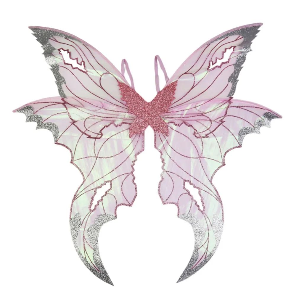 1PC Adults Fairy Wings Girls Sparkling Angel Wings Butterfly Costume Wings Halloween Costume Dress up Party Favor Christmas Gift