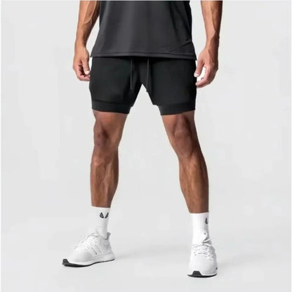 Shorts Masculino Dragon Ball Camada Dupla Son Goku Verão Anime Japonês Falso Duas Peças Esportivo Fitness Secagem Rápida