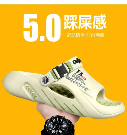 Flip Flops Male Massage Slippers Outdoor Sandals Beach Clogs Indoor Comfortable Soft Slides Men Casual Shoes Women Home Slippers