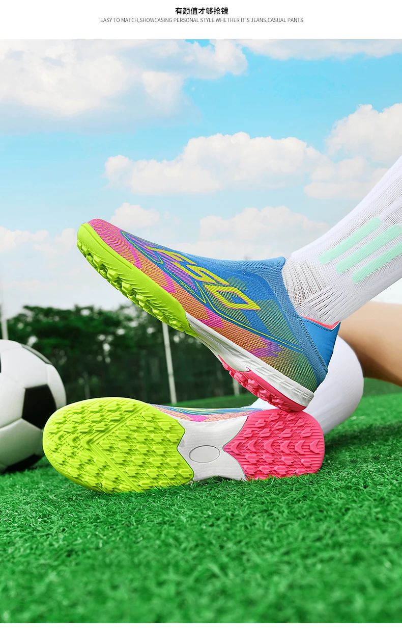 Men Football Boots Professional Society Cleats Original TF/FG Top Quality Indoor Soccer Shoes Booties Comfortable Sneaker Tenis