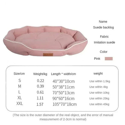 Cama de cachorro gato de inverno Cama de sofá para cães e gatos de estimação Quadrada Cama para cães de estimação Ninho de estimação grande Universal Personalizado Cama de camurça para cães Tapete