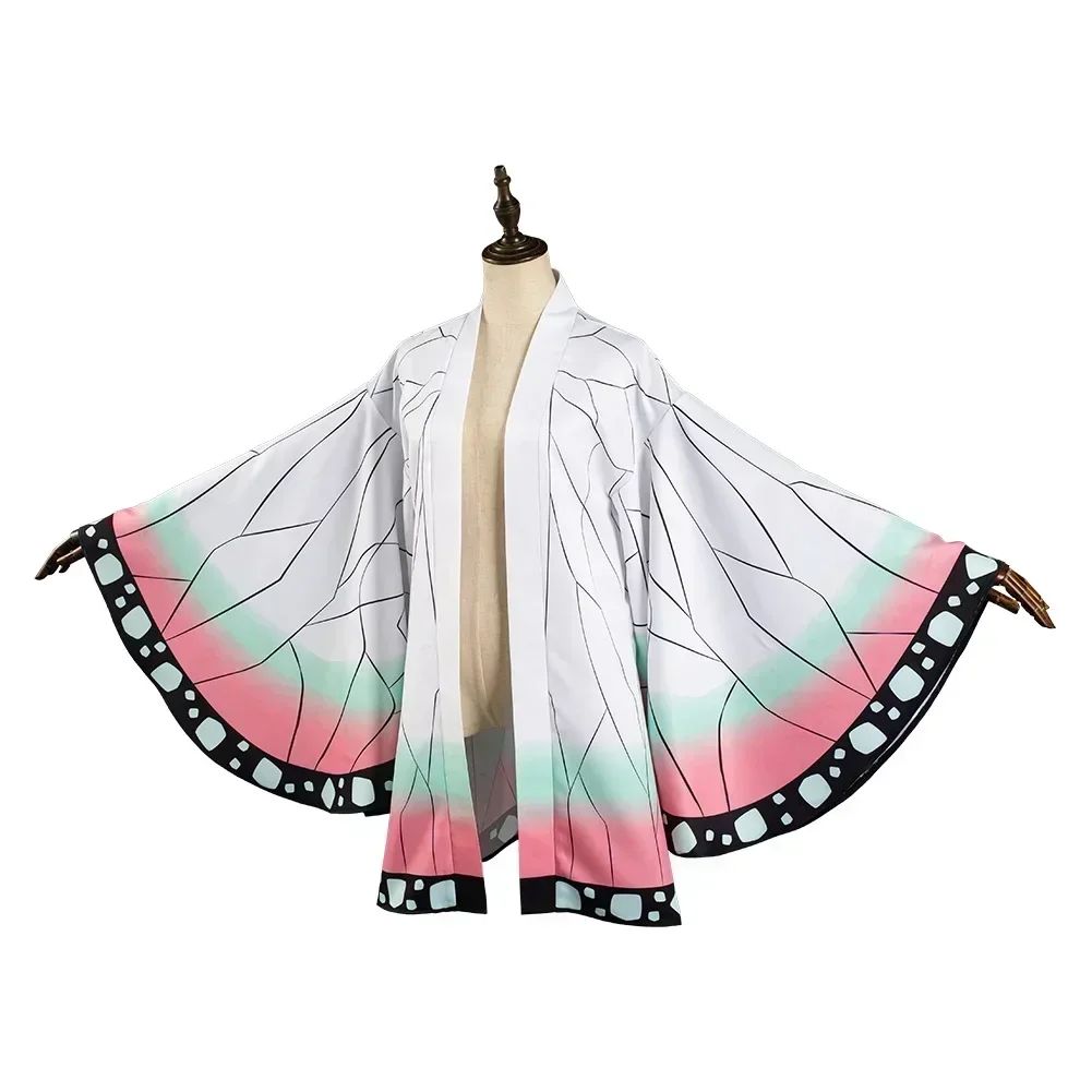 Adult Anime Cosplay Costume Kochou Shinobu Kimono Jacket Adult Cosplay Outfit Anime Themed Clothing