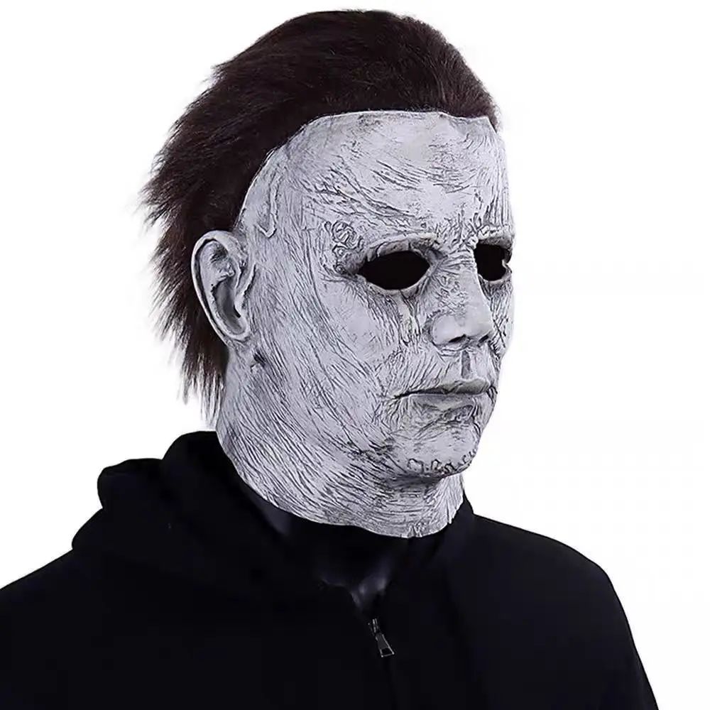 2026 Masque d'Halloween en Latex Unisexe Michael Myers Moordenaar, Accessoire de Cosplay