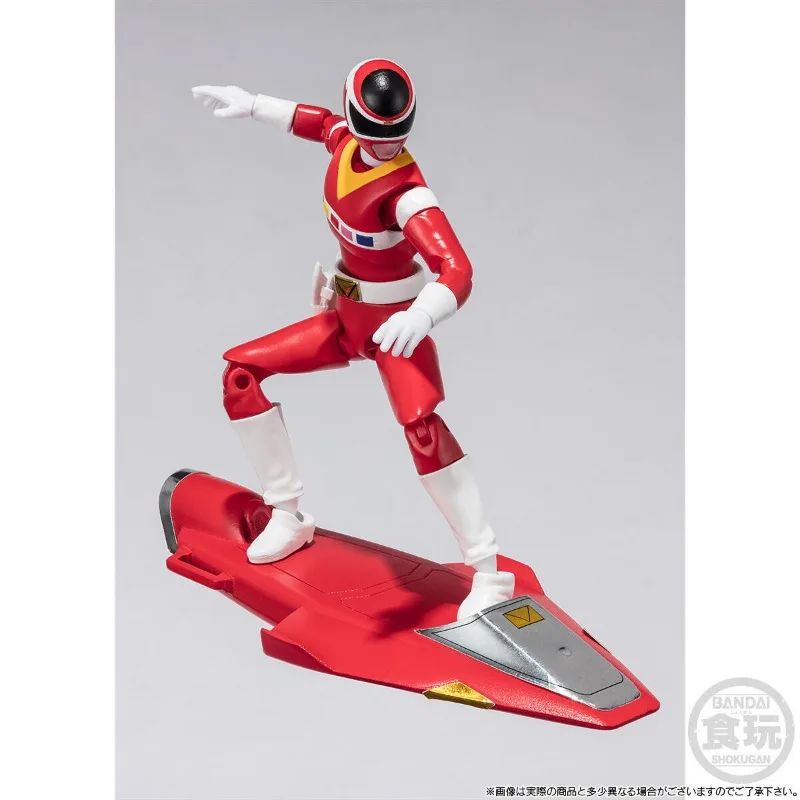 Bandai Genuíno SHODO Super Sentai Anime Figura Denji Sentai Megaranger Brinquedos de Ação Meninos Meninas Presente de Natal Modelo Colecionável