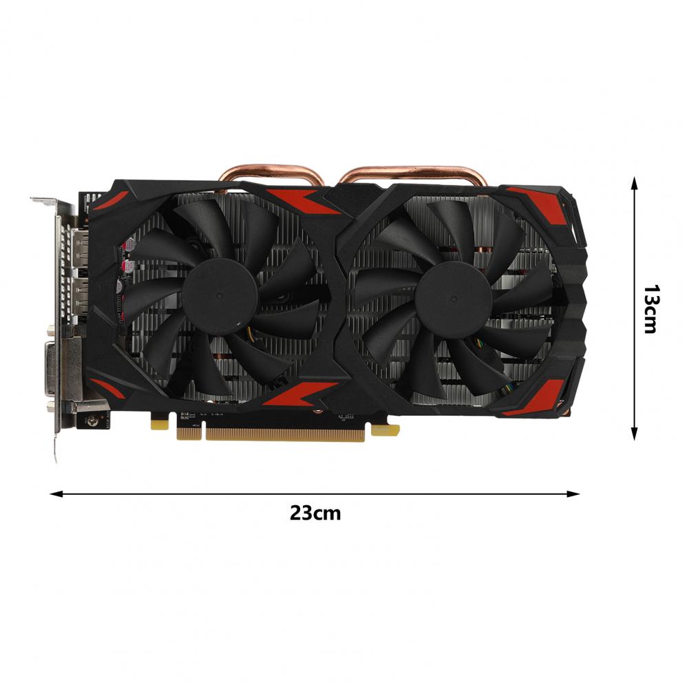 RX580 8G 256Bit Graphics Card GDDR5 Memory Video Gaming Card Dual Cooling Fan PCIE3 0x16 for Desktop Computer Card