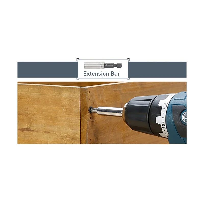 ? Kit de Pontas de Parafusadeira Bosch de 43 Peças com Controladora de Impacto Profissional Kit de Acessórios Bosch