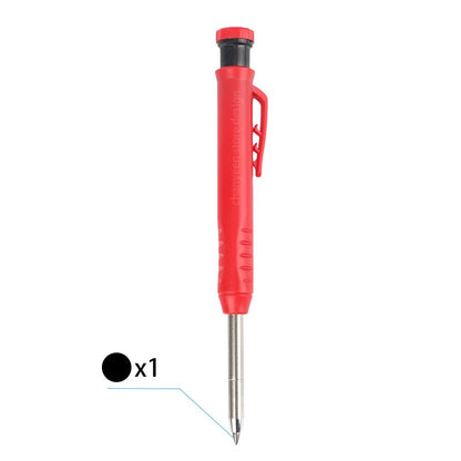 3Colors Refill 2.8mm Solid Carpenter Pencil Set Mechanical Pencil Cap Carpentry Marking Scriber Construction Woodworking Tools