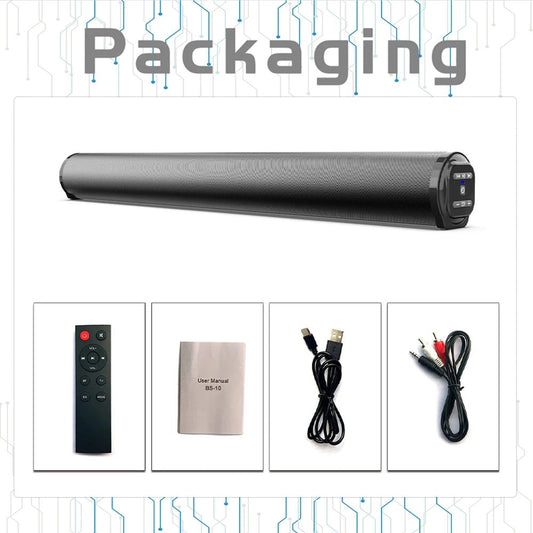 Echo Wall Portable Bluetooth Speaker 3D Stereo Surround Desktop Home TV Computer Outdoor Ultra Power Sound Projector Subwoofer