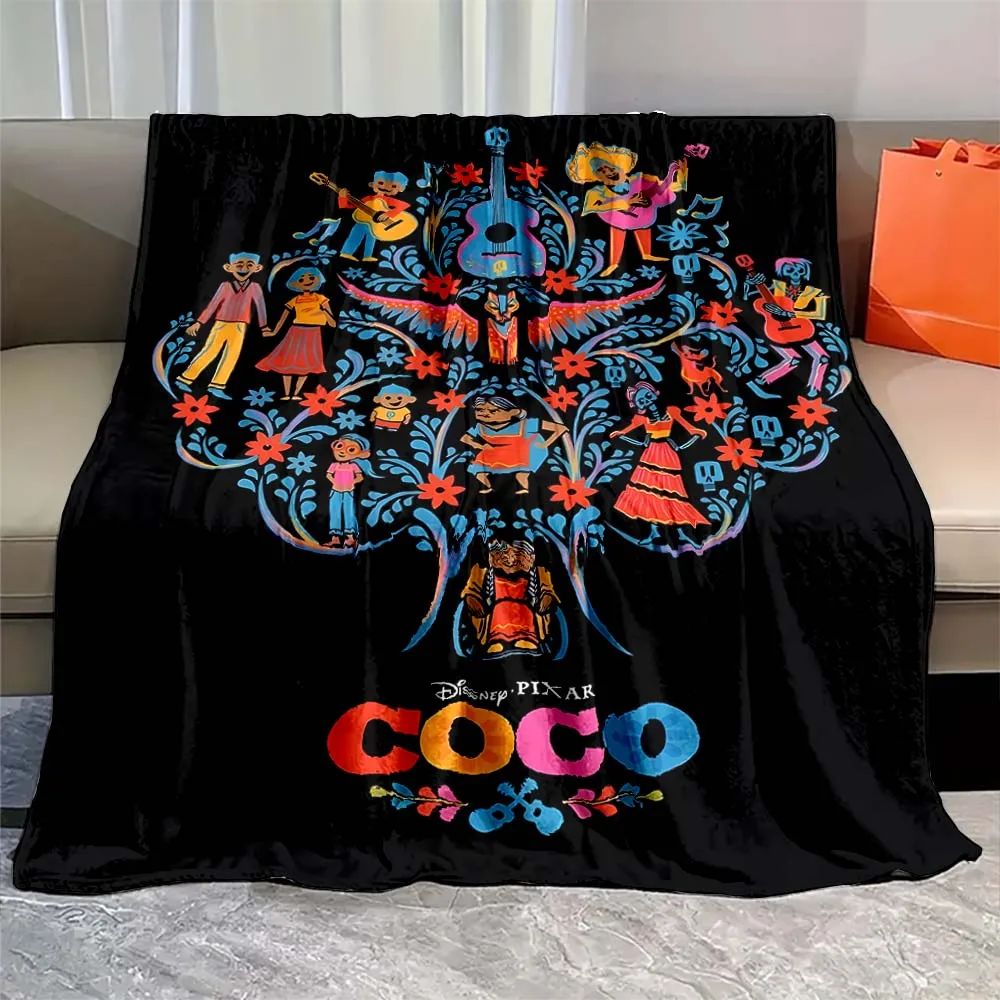 Soft Coco Miguel cartoon Blanket Warmth Plush Throw Blanket Bedspread Sofa Suitable for Living Room Bedroom Warm Blanket