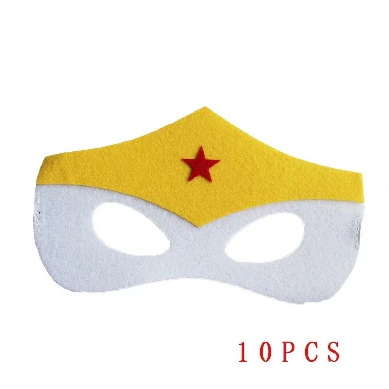32/28/10 Pcs/Lot Superhero Mask Cosplay Christmas Halloween  Carnival Party Props  Birthday Felt  Masquerade