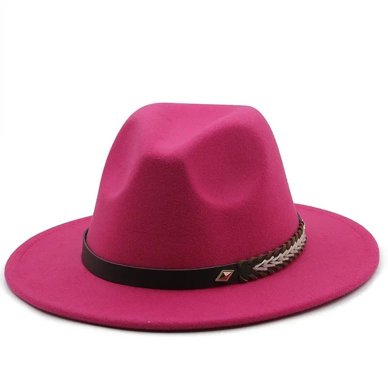 2025 Mulheres Homens Chapéu Panamá Fedora Aba Larga Proteção Solar Clássico Unissex Moda Chapéu Top para Festa Casamento Igreja