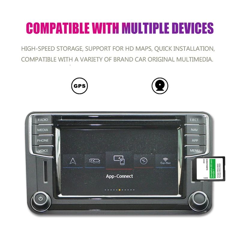 2022 Connect 1 LCN1 V12 Memory SD Card Update Europe UK Map Plug and Play for Nissan Qashqai Juke Note Car Sat Nav