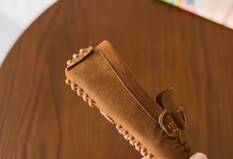 Children Loafers Shoes Boys Flat Sneakers Baby Kids Casual Shoes Toddler Girls Breathable Slip-on Shoes Soft Bottom Solid Color