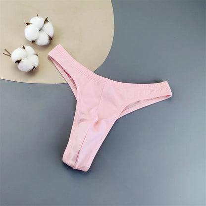 NEW 2025 Big Men Sexy Thongs Cotton Underwear Plus Size Male Convex Pouch G-string Briefs M/L/XL/XXL/XXXL