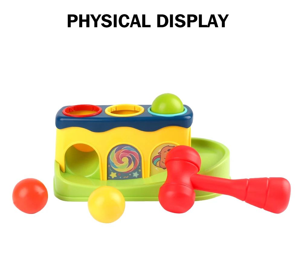Engaging Pop-Up Hammer Toy for Babies Educational Stacking Balls Game Toys Gifts for Children's Preschool Fun for Boys Girls