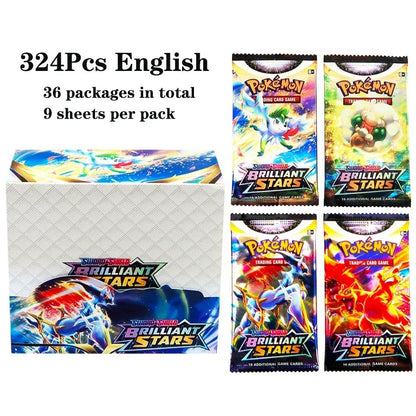 324 pçs/caixa Pokémon TCG: Sol e Lua, Escuridão Incendiada, 36 Pacotes, Caixa de Booster, Jogo de Cartas Pokémon, Brinquedos Colecionáveis, Jogo de Tabuleiro Prismático