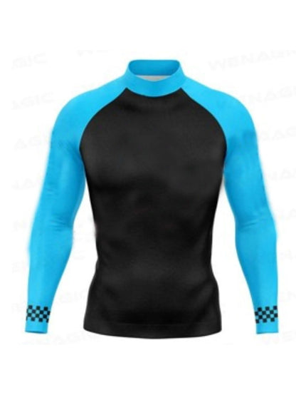 Men's Rashguard Surfing Shirt Quick Dry Long Sleeve  Sun Screen Beachwear Surf Sweatshirt UV Protection Swimwear