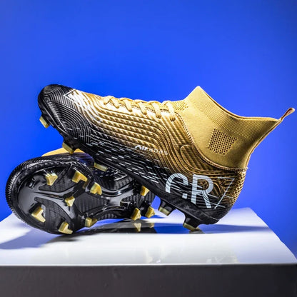 New Men Training Football Boots Ultralight Breathable Professional Soccer Shoes Soft Sport Unisex Grass Cleats Match Sneakers