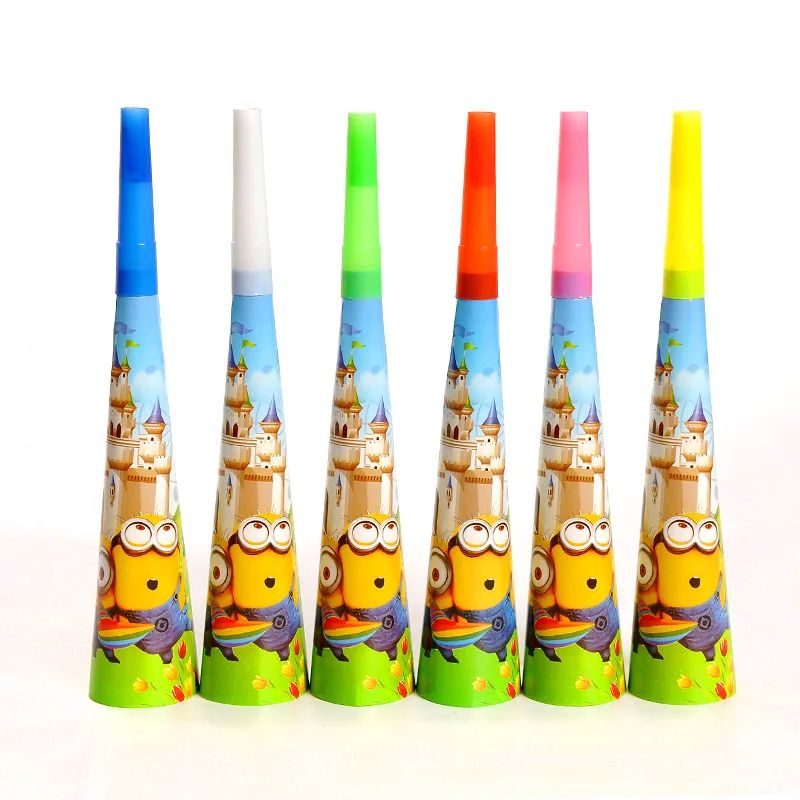 Anime Minion Themed Party Decorations Party Tableware Set Plates Cups Birthday Balloons Big Eye Yellow Man Party Favors Supplies